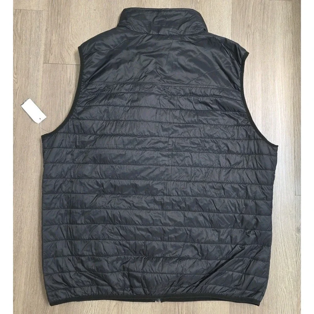 Hurley Men's Green And Black Quilted Vest with Zip Pockets Size‎ XL